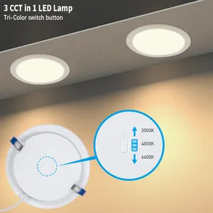 Vendita calda fabbricazione all'ingrosso di pannelli da incasso all'ingrosso di alta qualità regolabile rotondo LED piccolo pannello luminoso