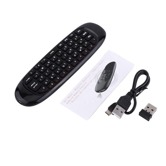 2.4GHz C120 Mini Wireless Air Flying Mouse With Keyboard Universal TV Remote Control