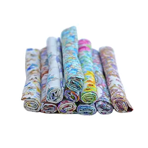 Custom Wholesale stick roll floral print soft patchwork pure cotton fabric