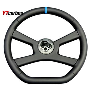 Volant en fibre de carbone véritable YTcarbon pour <span class=keywords><strong>Yukon</strong></span> Denali 91-95, accessoires intérieurs de voiture, style course modifié, personnalisé - Product Image 1