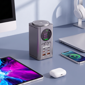 Cargador de Batería para Portátil de 60W 100W, Cargador Rápido GaN Inteligente para Reloj Inteligente y <span class=keywords><strong>Móvil</strong></span>, Certificaciones CE y FCC - Product Image 1