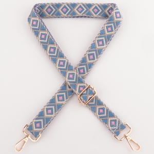 Correas de bolso de poliéster tejidas a rayas coloridas, hebillas de Metal duraderas, ganchos creativos y elegantes, bolso Diy, monedero, accesorio de decoración - Product Image 3