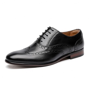 Chaussures Oxford en cuir véritable de haute qualité, à lacets, souples, respirantes, imperméables, pour hommes, confortables, pour le bureau et les affaires au quotidien - Product Image 5