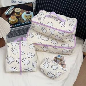 Bolsa de Almacenamiento de Cosméticos de <span class=keywords><strong>Viaje</strong></span> de Nailon con Cremallera Estilo Japonés Personalizada, Organizador Portátil para Viajes de Negocios, Linda Bolsa de Maquillaje con Dibujos Animados - Product Image 2