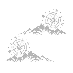 Pegatina <span class=keywords><strong>para</strong></span> <span class=keywords><strong>coche</strong></span>, 2 unidades, gráficos de brújula de aventureros de montaña, decoración <span class=keywords><strong>para</strong></span> RV, caravana, camión, línea de cintura de puerta de camión, calcomanía de vinilo <span class=keywords><strong>para</strong></span> capó, 56*30CM - Product Image 6