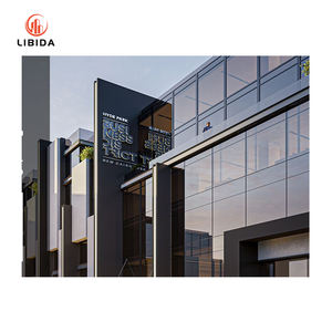 Sistema della parete della tenda della barriera antincendio: vetro strutturale & struttura di alluminio Unitized/disegno del <span class=keywords><strong>bastone</strong></span> con la guarnizione di fumo - Product Image 4