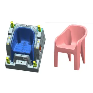 New design custom factory direct price leisure arm plastic chair mold