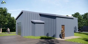 Bâtiments d'atelier en acier industriel personnalisables pré-construits bureau vivant abri de voiture ferme garage hangar dortoir-panneau sandwich - Product Image 3