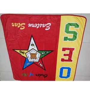 Manta de Franela con Diseño de Letras de la Orden de la Estrella de Oriente (OES) para Dormitorio de <span class=keywords><strong>Hermanas</strong></span> de Hermandad Griega, Manta para Sofá de Sala de Estar - Product Image 1