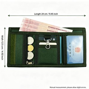 Cartera Trifold Oxford para Niños, Diseño <span class=keywords><strong>de</strong></span> Dinosaurio <span class=keywords><strong>de</strong></span> Dibujos Animados, Camuflaje Pixelado, Unisex, Monedero para Estudiantes, Gancho para Llaves, Bolsillo con Cremallera para Efectivo - Product Image 6
