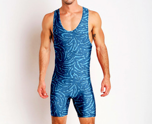 Seragam Tim Cetak Kustom Musim Panas Poliester Singlet Gulat Sublimasi Bernapas Menyerap Keringat Cepat Kering Anti-Bakteri - Product Image 6
