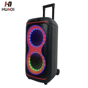 Altavoz de <span class=keywords><strong>Karaoke</strong></span> Premium Doble de 8 Pulgadas con Iluminación LED RGB y Batería Recargable de 4500 mAh para Exteriores - Product Image 2