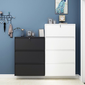 Armoire à chaussures coréenne étagère à chaussures avec armoire à chaussures étagère fermée zapatero con mueble - Product Image 1