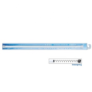Tringles à rideaux <span class=keywords><strong>de</strong></span> <span class=keywords><strong>douche</strong></span> extensibles en aluminium, réglables, avec système à <span class=keywords><strong>ressort</strong></span>, pour rideaux occultants, idéales pour salle <span class=keywords><strong>de</strong></span> bain et chambre à coucher - Product Image 2