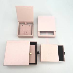 Custom Logo High Quality Cardboard Jewelry Box with Drawer for Rings <b>Earrings</b> Necklaces-Paper <b>Boxes</b> - Product Image 2
