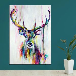 Peint à la main moderne <span class=keywords><strong>Pop</strong></span> <span class=keywords><strong>Art</strong></span>,Animal Picture Animal Wall <span class=keywords><strong>Art</strong></span> abstrait lion toile <span class=keywords><strong>peinture</strong></span> à l'huile - Product Image 2