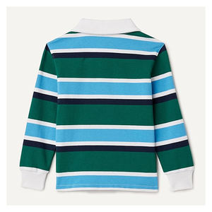 Детская хлопковая футболка-поло для регби в ретро-стиле, с длинным рукавом, для тренировок, Австралия - Product Image 3