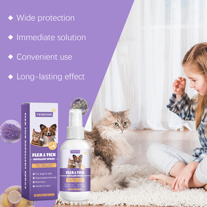 <span class=keywords><strong>Spray</strong></span> Corporel <span class=keywords><strong>Anti</strong></span>-Puces et Tiques pour Chiens et Chats, 50ml, 100% Biologique et Écologique, Protection Domicile et Voyage, Vente en Gros OEM - Product Image 3