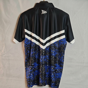 เสื้อโปโลแขนสั้นผู้ชาย PUFFIN SPORTS แบบสั่งทำพิเศษ (OEM) พิมพ์ลายแบบ Sublimation แห้งเร็ว สวมใส่สบาย โลโก้ด้านหน้า ผ้าทอ - Product Image 5