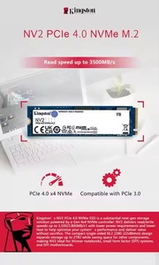 킹스톤 NV3 M2 SSD NVMe PCIe <span class=keywords><strong>M</strong></span>.2 2280 500GB 1TB NV2 내부 솔리드 스테이트 드라이브 2TB 4T 하드 디스크 PC 노트북 데스크탑용 - Product Image 6