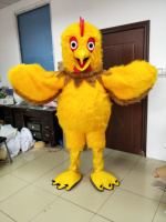 Costume de mascotte de chien de dessin animé personnalisé pour adulte, tenue intégrale en peluche pour la promotion