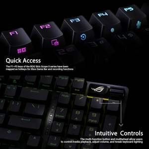 Clavier de jeu sans fil ASUS ROG Strix Scope II 96, mécanique, rétroéclairage RVB, connexion tri-mode, programmable, échangeable à chaud - Product Image 4