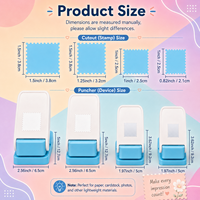 Perforatrice de papier à bords décoratifs avec verrou intégré pour scrapbooking, cartes, journalisation et loisirs créatifs en papier