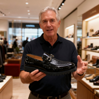 Chaussures Habillées Homme Professionnelles et de Bureau en PU Léger Antidérapantes à Enfiler, Vente en Gros d'Usine Économique