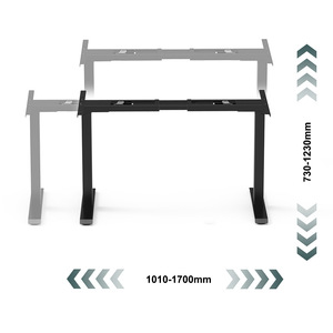 Base de Escritorio Eléctrico Ajustable en Altura, 1010-1700 mm, Doble Motor, Patas Metálicas para Estación de Trabajo - Product Image 3