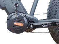 Vélo électrique à moteur central Bafang Peak 3000W, double batterie 48V15Ah, pneus larges Chaoyang 26 pouces, frein hydraulique, 8 vitesses