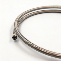 Tuyau de frein PTFE An3 1/8'' ID, tuyau en téflon avec gaine extérieure tressée en acier inoxydable, kit personnalisé pour véhicules à freinage métrique GM