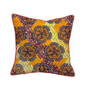 Funda de Almohada con Estampado Kizomba Samakaka Ankara, Tela Africana con Patrón de Cera para Diseño de Cojines, Decoración del Hogar - Product Image 6