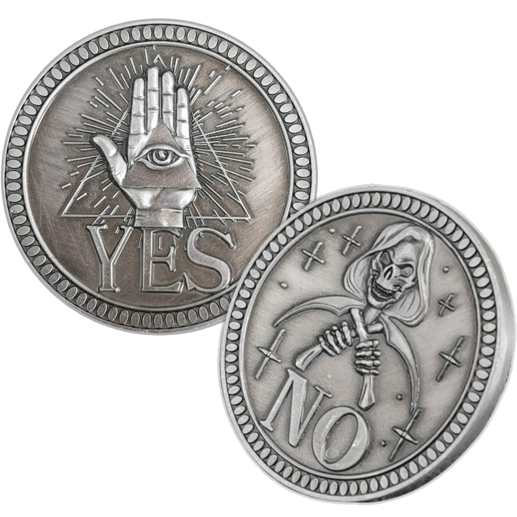 Изготовленная на заказ металлическая круглая форма для создателя решений удачи, памятное позолота, да-нет монеты