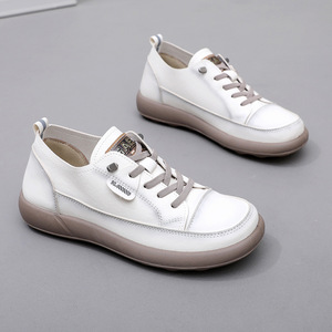 Zapatos planos informales de talla grande para mujer con cierre de gancho y bucle Diseño de Joker coreano para estudiantes y uso diario - Product Image 3