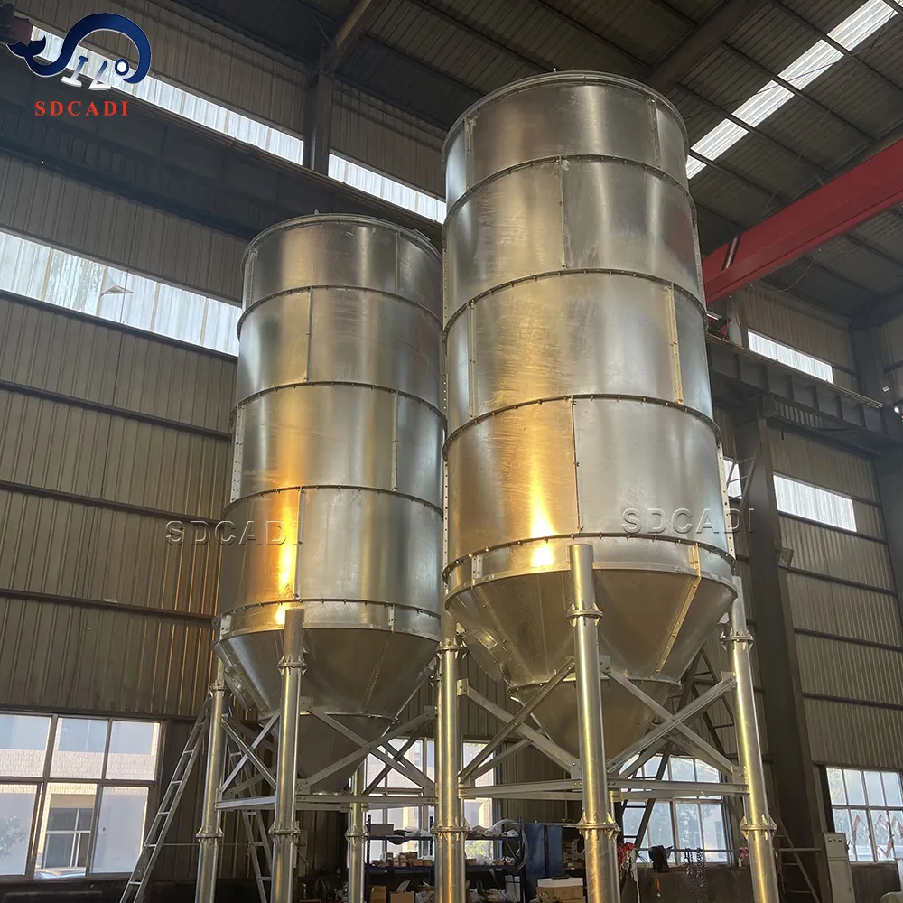 SDCAD customized bolted 20-2000 ton cement silo with Silo Top Vibrating Dust Collector