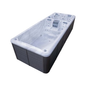 Tinas de <span class=keywords><strong>spa</strong></span> para nadar Jardín al aire libre Bañera de hidromasaje Zonas duales sin fin <span class=keywords><strong>Piscina</strong></span> de hidromasaje para <span class=keywords><strong>ocio</strong></span> y recreación Bañera de 5,8 M - Product Image 3