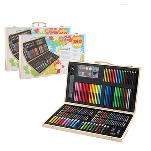 Set di Cancelleria Scolastica Personalizzato in Scatola di Legno da 180 Pezzi, Regalo Perfetto per Bambini - Product Image 2