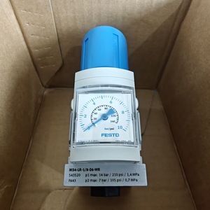 วาล์วลดแรงดัน Festo รุ่น MS4-LR-1/8-D6-D7-A8-WR 543520 สำหรับแก๊ส ช่องต่อเข้า 1/4 นิ้ว ช่องต่อออก 1/2 นิ้ว - Product Image 1