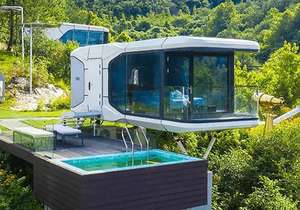 New Ready Made Space Capsule <b>Hotel</b> Mobile Prefab Modular Container <b>Hotel</b> Midcentury Modern Multi Function Fast Install - Product Image 5