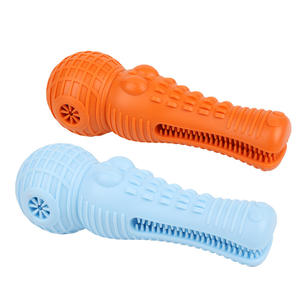 Jouets à mâcher pour animaux de compagnie, jouets en caoutchouc pour chien pour le grincement des dents, balles pour chien résistantes aux morsures, jouets crocodile avec fonction de fuite de nourriture - Product Image 1
