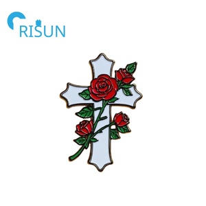 Fabrication de métal maçon épinglette rouge <span class=keywords><strong>Rose</strong></span> <span class=keywords><strong>Croix</strong></span> <span class=keywords><strong>Croix</strong></span> maçonnique franc-maçonnerie épingle insigne Logo personnalisé <span class=keywords><strong>Rose</strong></span> fleur bijoux broche broche - Product Image 6