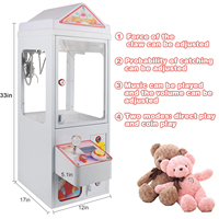 WenQi Mini Machine à griffes 110V Attrapeur de bonbons et jouets pour fêtes foraines et centres commerciaux