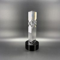 Vente en gros de cadeaux en cristal de verre de haute qualité, personnalisés avec logo, nouveau style, couleur personnalisée