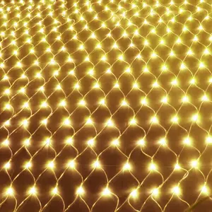 Lámpara Solar LED de pesca, cadena de luces de hadas de malla para Diwali, Halloween, fiesta de Navidad, boda y vacaciones, 24V, 31V, 110V, 220V