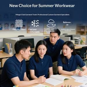 Polo à manches courtes personnalisé avec logo, respirant, anti-humidité, en coton, vêtements de travail pour l'été 2023, publicité pop pour jeunes - Product Image 3