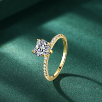 Bague en moissanite 1,2 carats en forme de cœur VVS1 D, en argent sterling 925, bague de fiançailles pour femmes avec certification GRA, bijoux en gros