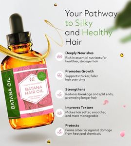 Perawatan Kulit Kepala Organik untuk Pertumbuhan Rambut, Memperkuat Folikel, Mengurangi Kerontokan, Minyak Rambut Batana (Label Pribadi, Grosir) - Product Image 2
