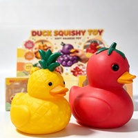 Canard en Peluche Anti-Stress en Forme de Fruit (Ananas, Raisin, Citrouille) – Jouet de Décompression Doux à Presser – Vente en Gros – Cadeau Fidget pour Enfants et Adultes