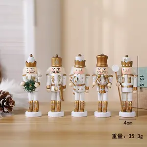 Conjunto de enfeites de quebra-nozes para natal, conjunto de decorações de quebra-nozes para pendurar, figuras de árvore de natal, brinquedos e presentes