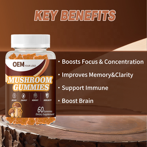 Gummies de Complexe de Champignons à Marque Blanche OEM, Nootropiques, Complément Cérébral Bio, Gommes de Crinière de Lion - Product Image 4